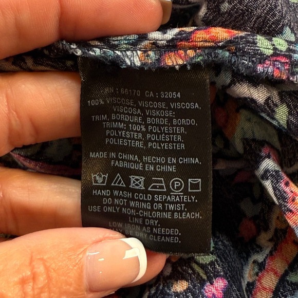 Maeve Anthropologie Boho Paisley Print Long Sleeve Dress Women's Medium - Picture 4 of 7